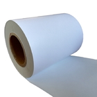 Satin Cloth Hot Melt Glue Blank Fabric Label with 100G White Glassine Liner