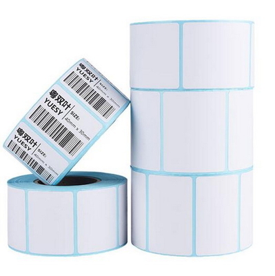 ISO Blue Glassine Paper 50G Direct Thermal Barcode Labels