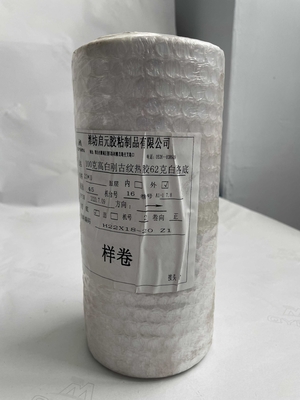 80g White Glassine Liner Tyre Label 60GSM With Aluminum Coated Art Pape