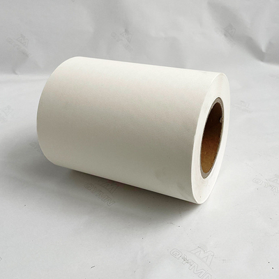 Semi Glossy Paper Adhesive Labels With Hot Melt Glue 60g White Glassine Paper